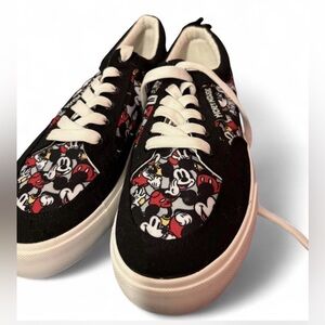 Disney Kids Mickey Mouse Black and White Sneakers